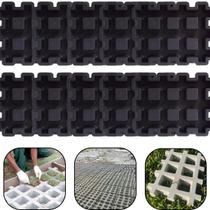 Kit 10 Unidades Forma Molde Matriz Base de Plastico p Concregrama Pisograma 43x33x7 Bloco Drenante Kit 10 Unidades Forma Molde Matriz Base de Plastico p Concregrama Pisograma 43x33x7 Bloco Drenante