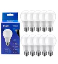 Kit 10 unidades lampadas bulbo led 9w 6500k elgin Kit 10 unidades lampadas bulbo led 9w 6500k elgin