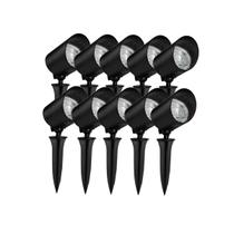 Kit 10 unidades luminária espeto led refletor de jardim