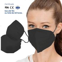 Kit 10 Unidades Máscara Pff2 N95 Respiratória Proteção Kn95