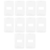 Kit 10 unidades - mg b3 placa 4x2 1 posto horizontal branco (19420)