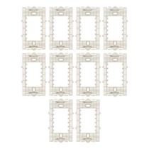 Kit 10 unidades - mg suporte 4x2 clean/sleek (14287) branco Kit 10 unidades - mg suporte 4x2 clean/sleek (14287) branco