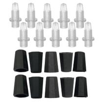 Kit 10 unidades niple prensa cabo 24mm c/porca plastico