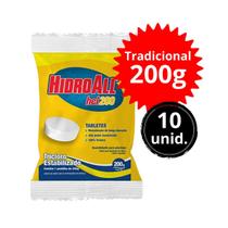 Kit 10 Unidades Pastilhas Cloro Tradicional Hidroall Kit 10 Unidades Pastilhas Cloro Tradicional Hidroall