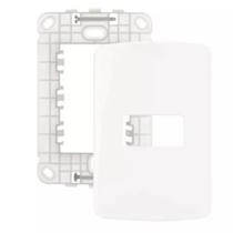 Kit 10 unidades Placa com Suporte 4x2 1 Posto B3 Margirius 19430