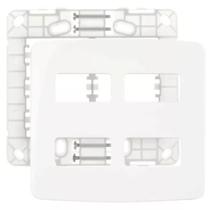 Kit 10 unidades Placa com Suporte 4x4 4 Postos B3 Margirius 19436 Kit 10 unidades Placa com Suporte 4x4 4 Postos B3 Margirius 19436