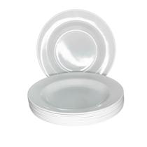 Kit 10 Unidades Pratos Melamina Redondo Fundo 25cm