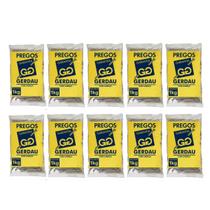 Kit 10 Unidades - Prego Com Cabeça 17x21 Gerdau 1kg