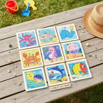 Kit 10 Unidades Quebra Cabeça Infantil Toymix 15x15cm Brinquedo Encaixe Divertido