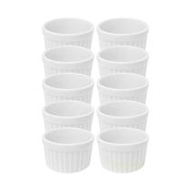 Kit 10 Unidades Ramekim Pequeno Porcelana 77ml