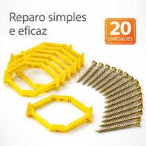 Kit 10 Unidades Reparo Salva Abas Caixinha Luz 4x2 Tomadas Interruptor Luz universal Haste Obras
