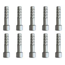 Kit 10 Unidades Salva Vidas Conexão Espigão 6mm Alumínio Kit 10 Unidades Salva Vidas Conexão Espigão 6mm Alumínio