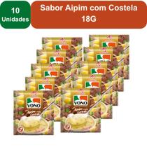 Kit 10 Unidades Sopas Cremosas VONO Individual Sabor Aipim com Costela 18G Kit 10 Unidades Sopas Cremosas VONO Individual Sabor Aipim com Costela 18G