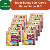 Kit 10 Unidades Sopas Cremosas VONO Individual Sabor Batata com Carne Menos Sódio 18G Kit 10 Unidades Sopas Cremosas VONO Individual Sabor Batata com Carne Menos Sódio 18G