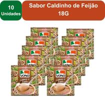 Kit 10 Unidades Sopas Cremosas VONO Individual Sabor Caldinho de Feijão 18G Kit 10 Unidades Sopas Cremosas VONO Individual Sabor Caldinho de Feijão 18G