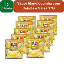 Kit 10 Unidades Sopas Cremosas VONO Individual Sabor Mandioquinha com Cebola e Salsa 17G