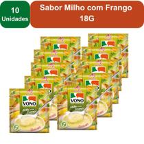 Kit 10 Unidades Sopas Cremosas VONO Individual Sabor Milho com Frango 18G Kit 10 Unidades Sopas Cremosas VONO Individual Sabor Milho com Frango 18G