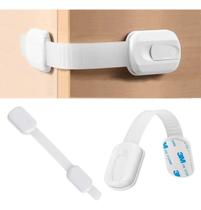 Kit 10 unidades Trava Protetor De Segurança Infantil Gaveta Proteção Flexível Fácil De Usar Cor Branco Kit 10 unidades Trava Protetor De Segurança Infantil Gaveta Proteção Flexível Fácil De Usar Cor Branco