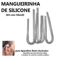 Kit 10 unidades - tubo silicone para molde de aparelho auditivo