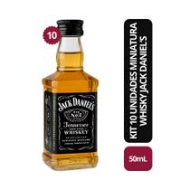 Kit 10 unidades Whisky Jack Daniels miniatura 50ml Kit 10 unidades Whisky Jack Daniels miniatura 50ml