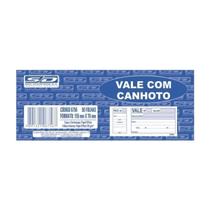 Kit 10 Vales com Canhoto 15,5 x 7cm 50 Folhas São Domingos