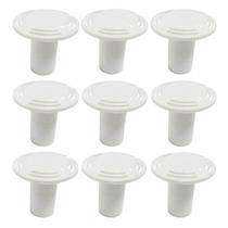 Kit 10 Válvulas de Ar Canhão Hidromassagem Chapéu Arejador Piscina Spa Banheira Brustec