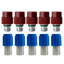 Kit 10 Válvulas Enchimento Alta E Baixa Ar Condicionado Kit 10 Válvulas Enchimento Alta E Baixa Ar Condicionado