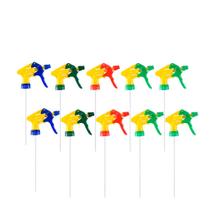 Kit 10 Válvulas Gatilho Borrifador Trigger Spray Frascos Rosca Regulável Multiuso Pulverizador Limpeza