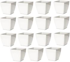 Kit 10 Vasinhos De Plástico Cachepot P/ Suculentas E Cactos