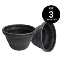 Kit 10 vaso de planta para Jardim Flores Vaso de Planta Decorativo vasos redondo de Polietileno