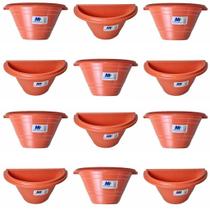 Kit 10 Vaso Para Jardim Vertical Vaso Arandela - Meia Lua Suspenso - 1,5 Litros