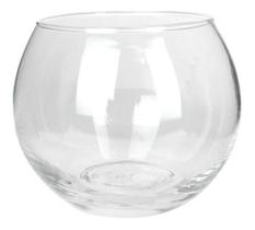 Kit 10 Vaso Vasinho Mini Aquário Redondo De Vidro 250Ml Mesa