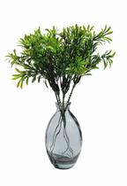 Kit 10 Vasos de Vidro Decorativo Vasinho Planta 12cm Fume