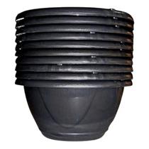Kit 10 Vasos Ecológico Cuia Plástica N.01 Preto - Jorani
