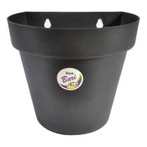 Kit 10 Vasos para plantas arandela parede meia lua flores jardim vertical 20cm