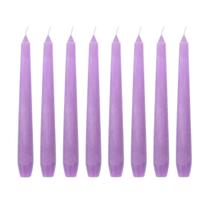 Kit 10 Velas Castiçal Lilás Lisa 20 Cm Candelabro Velitas