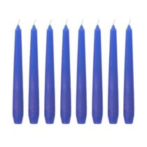 Kit 10 Velas Castiçal Lisa 20 Cm Azul Candelabro Velitas