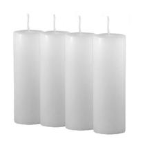 Kit 10 Velas De 7 Dias Branca 257G - Celofane Transparente - Velas Capadócia