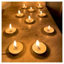 Kit 10 Velas Decorativa Festas com Suporte de Alumínio Decoração Jantar Romântico Surpresa Casamento e Aniversário