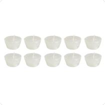 Kit 10 Velas Flutuantes Meia Bola Decoração Pequena Parafina 3cmx5cm