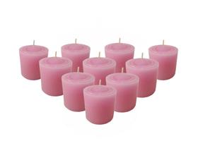 Kit 10 Velas Perfumadas Com Aroma De Rosa - Perfume Seu Lar - Velas da Jú