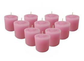Kit 10 Velas Perfumadas Com Aroma De Rosa - Perfume Seu Lar - Velas da Jú