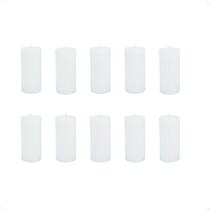Kit 10 Velas Pitoco 7 Cm Decoração Parafina Casamento Vidro