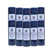 Kit 10 velas votiva 7 dias 260g (azul marinho)