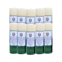 Kit 10 velas votiva 7 dias 260g (branca e verde) Kit 10 velas votiva 7 dias 260g (branca e verde)