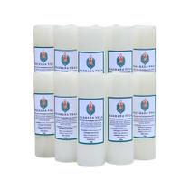 Kit 10 velas votiva 7 dias 260g (branca)