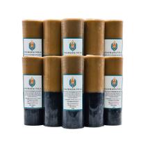 Kit 10 velas votiva 7 dias 260g (dourada e preta)