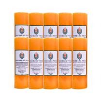 Kit 10 velas votiva 7 dias 260g (laranja)