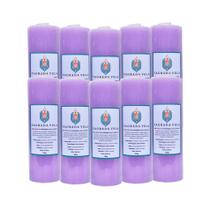 Kit 10 velas votiva 7 dias 260g (lilás)