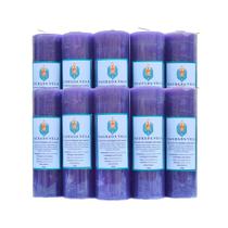 Kit 10 velas votiva 7 dias 260g (roxa)